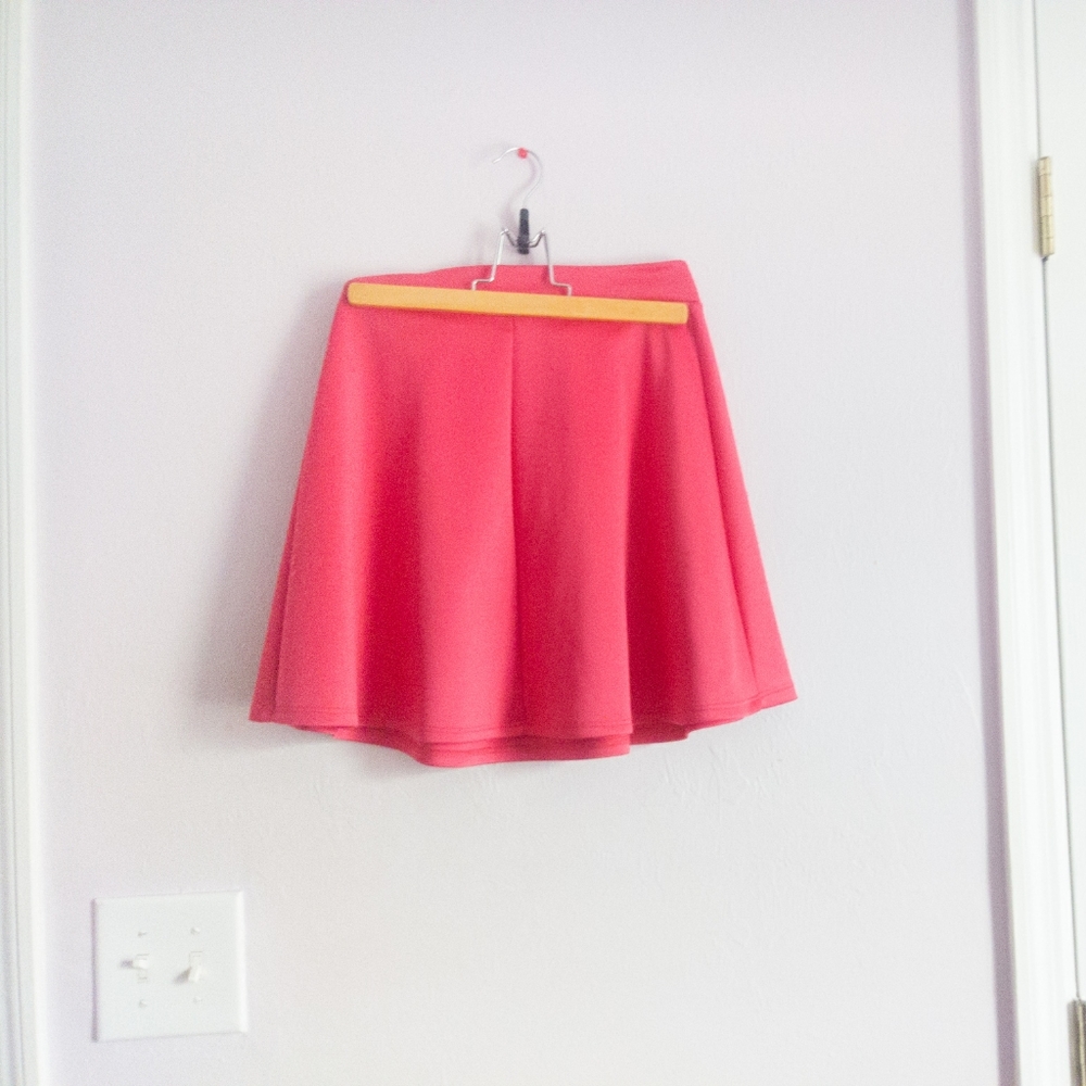 ❤SALE❤Charlotte Russe Coral Red Skater Skirt
